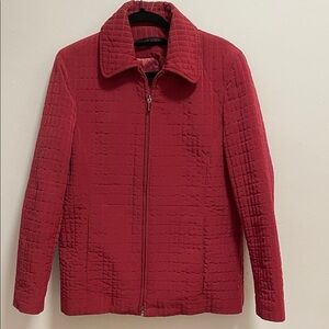 Anne Klein Red Quilted Jacket